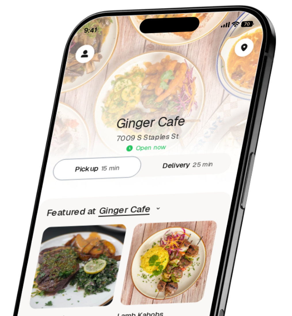 Ginger Cafe app preview