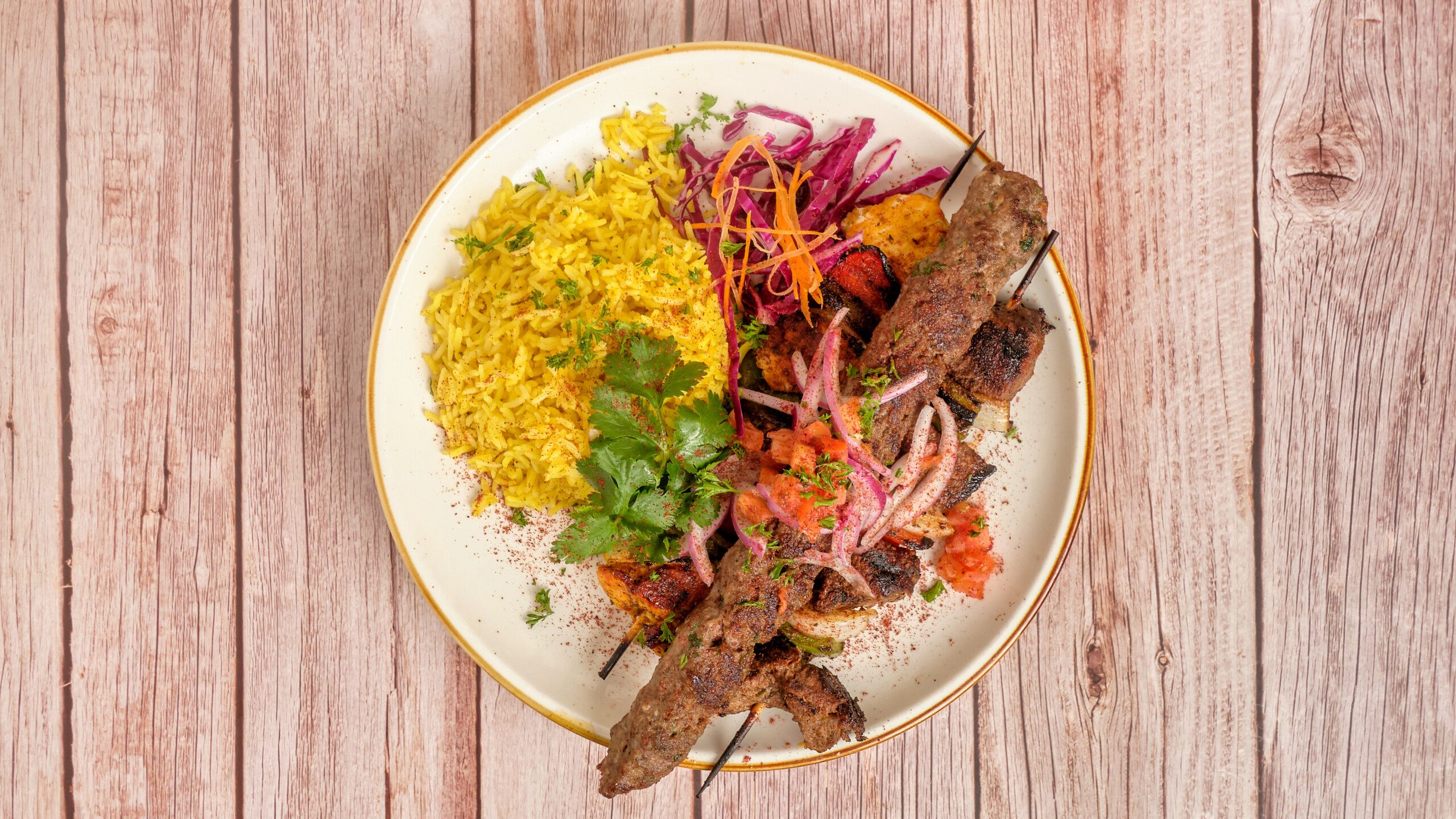 Mixed Grill Kabobs.