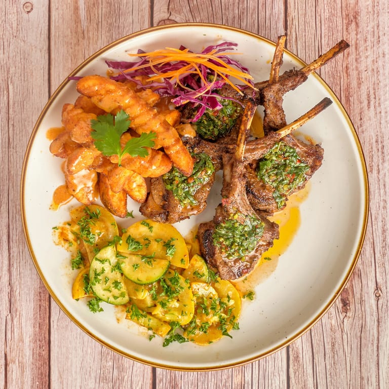 Delicious Lamb Chops Await