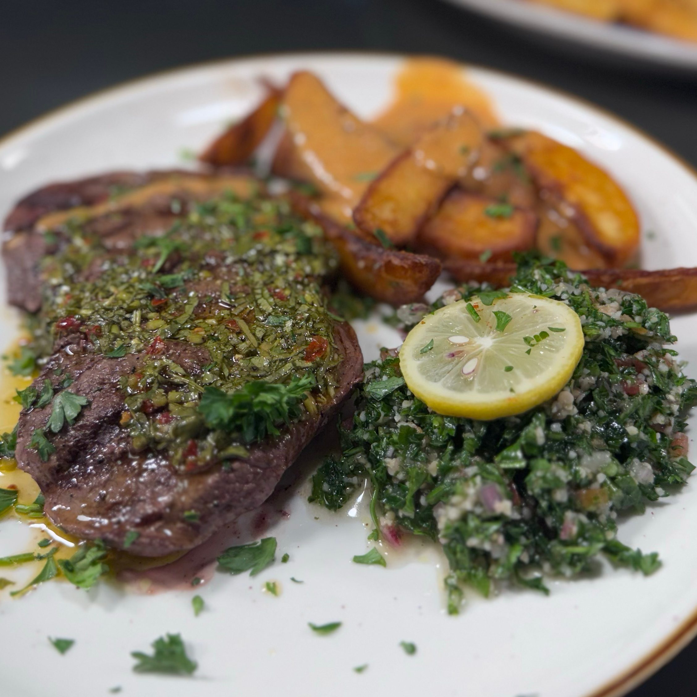 Lamb Steak.
