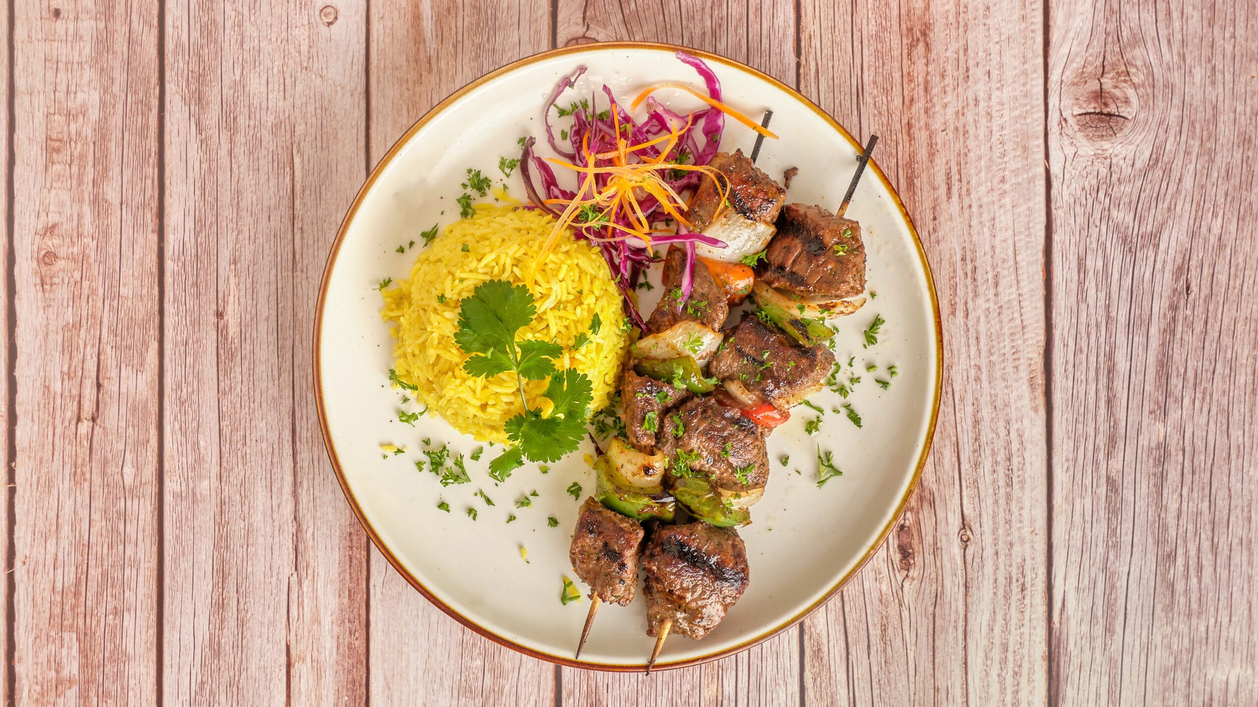 Beef Kabobs.