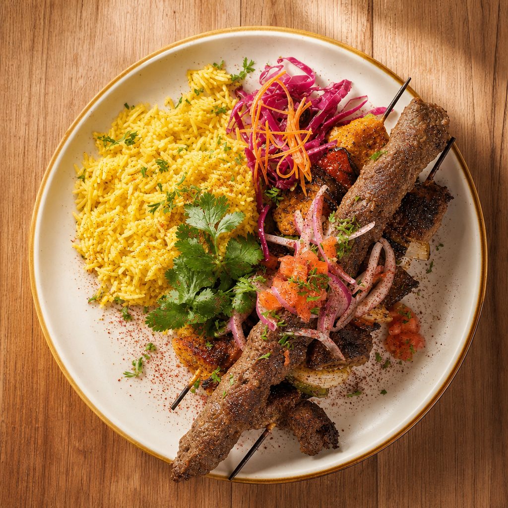 Mixed Grill Kabobs.