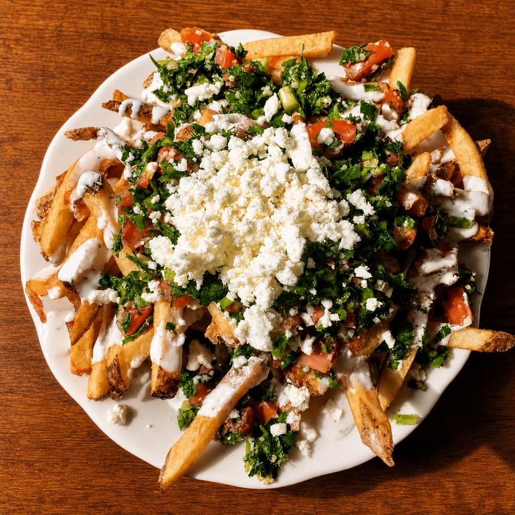 Curry Aioli Sumac Fries.