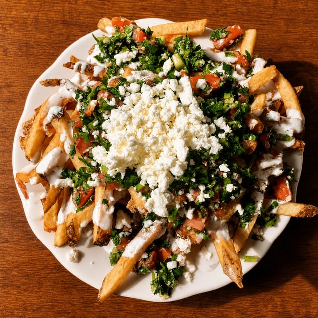 Curry Aioli Sumac Fries.