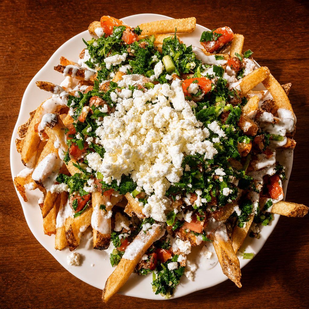 Butter Chicken Loaded Fries.