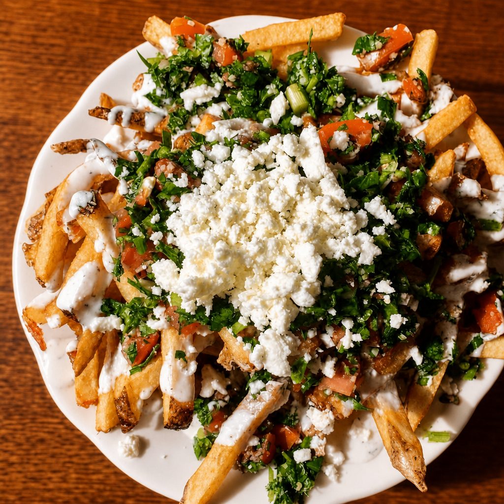 Loaded Greek Fries.