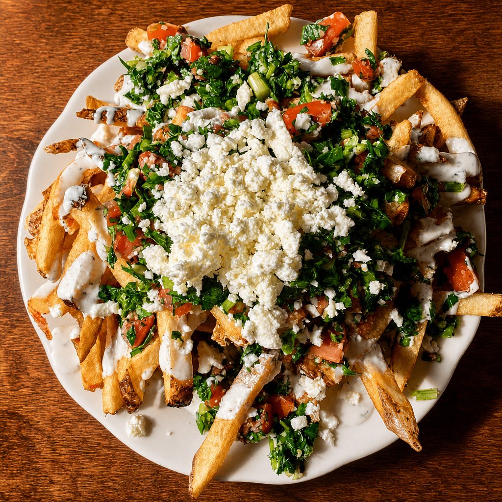 Chicken Shawarma Garlic Fries.