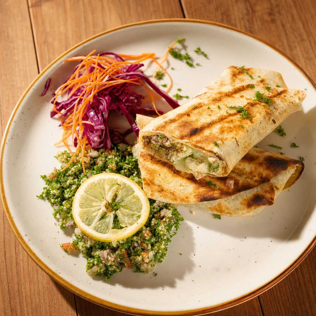 Beef Shawarma Wrap.