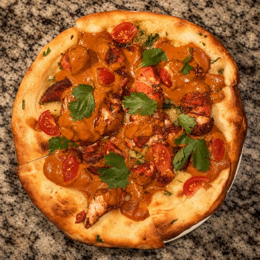 Butter Chicken pizza.