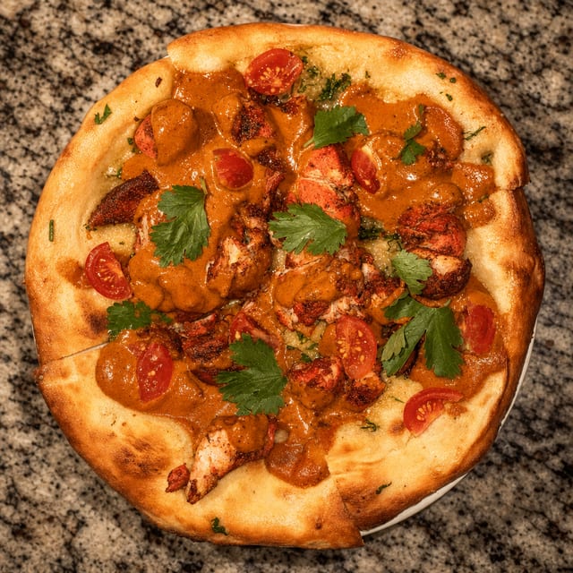Butter Chicken pizza.